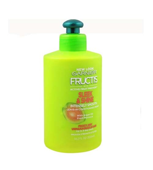 New Garnier Fructis Sleek & Shine Intensely Smooth Leave-In-Conditioning Cream With Argan Oil 300ml